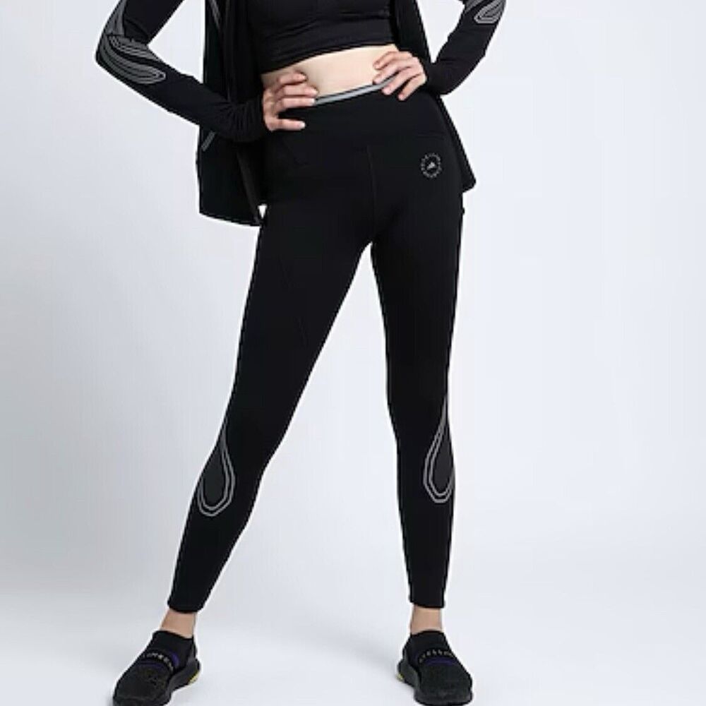 Adidas by Stella McCartney Truepace Cold.Rdy Tights Sz Small Black Athletic